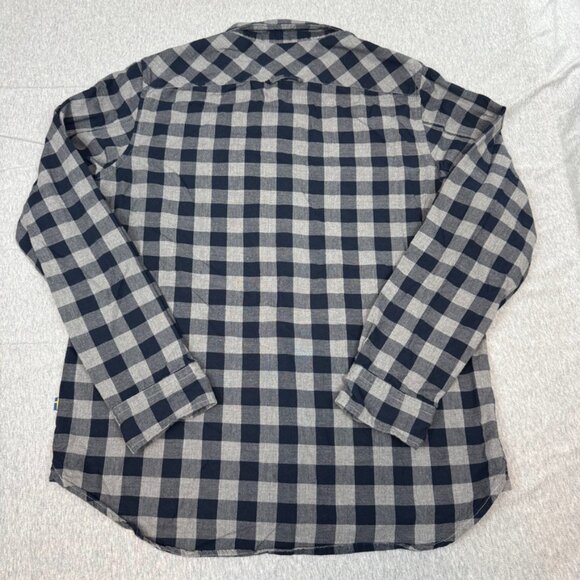 Fjallraven Shirt Adult Medium Regular Fit Ovik Flannel Check Button Down - Picture 3 of 10
